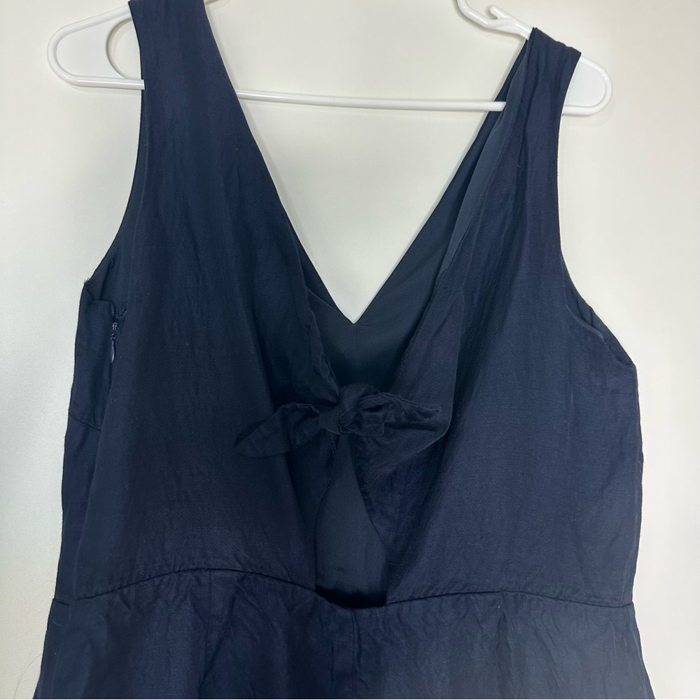 Banana Republic jumpsuit back tie linen blend - Picture 7 of 16